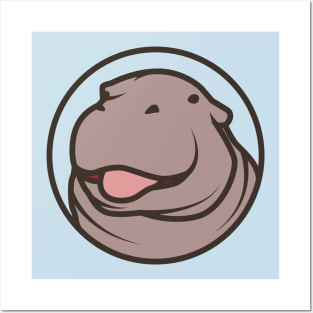 Cute Hippopotamus Posters and Art